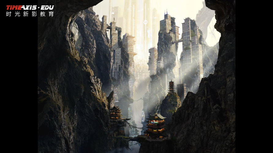 数字绘景章文作品